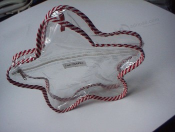 Clear Promoyional PVC Star Shape Cosmetic Bag