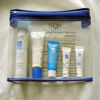 PVC Material and Bag Type Transparent PVC Travel Skin Care Bag