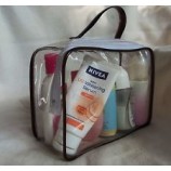 Groothandel op maat gemaakt hoog-Einde Pvc stervorm cosmetische zak plastic make-up tas met ritssluiting