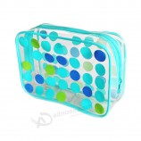 Sac cosmétique personnalisé de haute qualité mis en sac de fermeture à glissière de toilette de Pvc d'impression