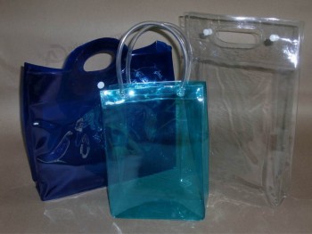 Customized high quality Beautiful PVC Handle Bag
