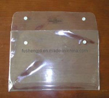 Customized high quality Clear PVC Button Bag