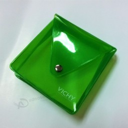 Customized high quality Mini Cute PVC Clutch Bag with Button Closure