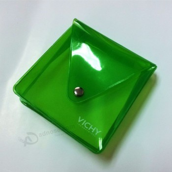 Customized high quality Mini Cute PVC Clutch Bag with Button Closure