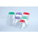 カスタマイズされた高品質の低価格のクリアボタン小さなPvcバッグ