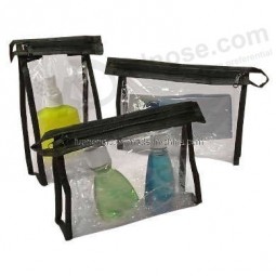 Großhandel angepasst hoch-Endee Oem Reisen PVC-Reißverschluss Tasche für Kosmetik