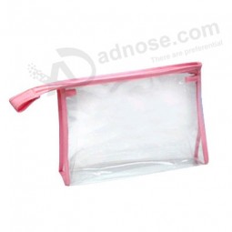 Wholesale Customized high-end Accept Order Sewing Clear PVC Zipper Bag