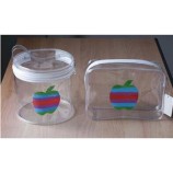 Wholesale Customized high-end Eco-Friendly Transparent PVC\EVA PVC Makeup Zipper Bag