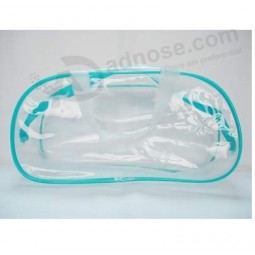 Wholesale Customized high-end Heat Seal Clear Zipper PVC Hand Bags