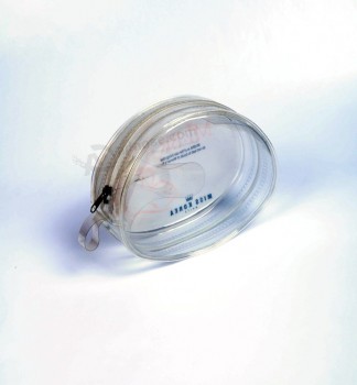 En gros personnalisé haut-Fin cosmétique Pvc Pvc plastique fermeture à glissière mini sac cosmétique