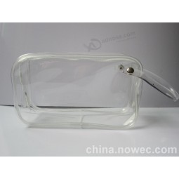 Großhandel angepasst hoch-Endee clear PVC reißverschluss aufstehen tasche