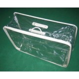 Al por mayor personalizado alto-Final aceptar orden transprent Cloruro de polivinilo manejar ropa de cama con asas