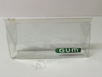卸売カスタマイズ高-端の透明なプラスチックのPvcのziplockの袋のロゴ印刷