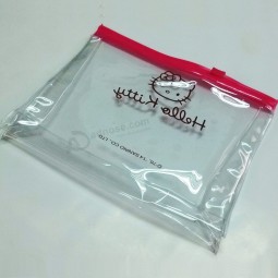 Wholesale Customized high-end Transparent Printing Logo Ziplock PVC Packaging Bag