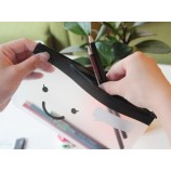 Wholesale Customized high-end Accept Custom Order Frosted PVC Ziplock Bag Plastic Pencil Bag