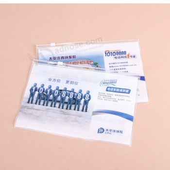оптовые подгонянные высокие-конец oem конкурентоспособная цена ясный пвх ziplock bag с пользовательским логотипом