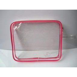 En gros personnalisé haut-Fin Chaud-vente transparent sac cosmétique Pvc avec fermeture à glissière