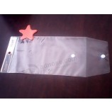 Al por mayor personalizado alto-Fin de precio bajo claro bolsa de embalaje de pelo de Cloruro de polivinilo