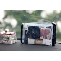 Wholesale Customized high quality Print Clear PVC Zipper Makeup Cosmetic Bag