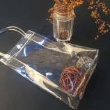 La venta caliente modificada para requisitos particulares al por mayor de alta calidad modificó la bolsa para requisitos particulares clara del Cloruro de polivinilo de pie