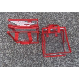 Wholesale Customized high quality Hot Selling Clear PVC Zipper Handle Bag