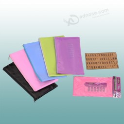 Wholesale Customized high quality OEM Beautiful Zipper PVC Mesh Bag for Cosmetic Packaging