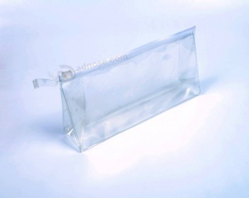Wholesale Customized high quality OEM Recyclable Clear PVC Cosmetic Zipper Bag