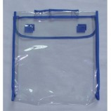 Großhandels kundengebundene Qualität dongguan stellen große klare PVC-Verpackentasche mit Haken u. Schleife her