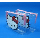 批发定制高品质透明PVC塑料化妆袋拉链