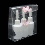 批发定制高品质印花透明PVC化妆品袋