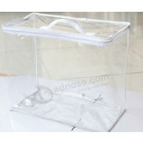 Wholesale Customized high quality PVC Zipper Bag for Packing Garment Apparel Packaging Bag