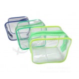 Wholesale Customized high quality Waterproof PVC Zipper Bag for Apparel Garment Packaging