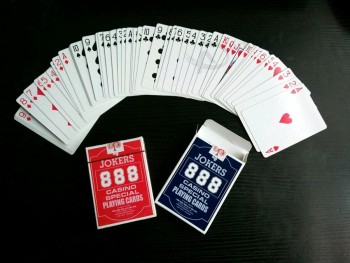 Cartes de jeu de poker spéciales de club de casino en gros
