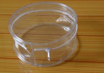 Wholesale Customized high quality Clear PVC Round Shape Zipper Bag