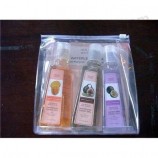 Bolsa cosmética clara durable al por mayor del Cloruro de polivinilo de la impresión de alta calidad al por mayor