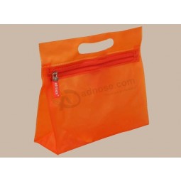 En gros personnalisé de haute qualité oem rouge couleur Pvc sac de maquillage à glissière