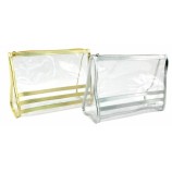 Bolsa cosmética clara superior al por mayor de alta calidad de la cremallera durable de alta calidad del Cloruro de polivinilo