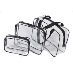 Vente en gros personnalisé haute qualité vente chaude classique personnalisé Pvc fermeture à glissière sacs à main sacs à cosmétiques