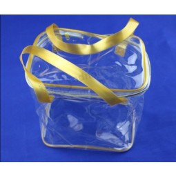 En gros personnalisé de haute qualité grand-Capacité transparente mode loisirs Pvc étanche sac cosmétique