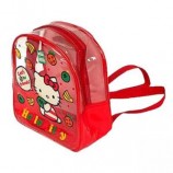 Großverkauf fertigte kundenspezifischen hochwertigen oem Art und Weise netten kleinen freien PVC-Rucksack für Mädchen besonders an