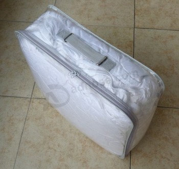 ホット販売高品質のクリアPvc寝具のキルトバッグのハンドバッグ.