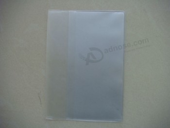Personalizado de alta calidad nueva cubierta de libro de Cloruro de polivinilo de estilo transparente con tamaño personalizado