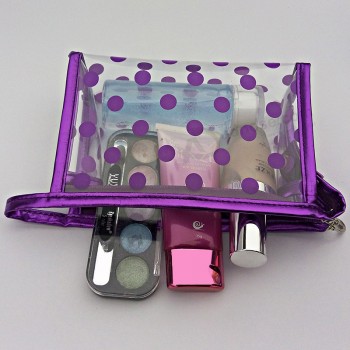 Customized high quality Transparent Thickening PVC Waterproof Cosmetic Bag