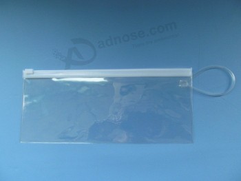 Personalizado de alta qualidade promocional barato preço claro PVC saco ziplock com tamanho personalizado