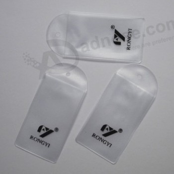 맞춤형 고품질 투명 스크럽 Pvc 작은 항목 저장 가방 레이블 가방