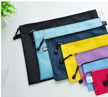 Customized high quality Zipper Bag Paper Bag Bill Paper PVC Pencil Bag