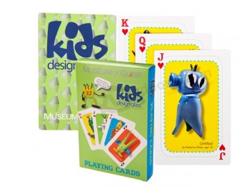 American Kids Design Class Paper Poker Playing Cards Game