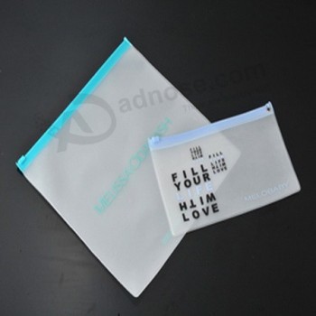 Customized high quality Can Be Customized Matte Zipper PVC Sealed Storage Bag