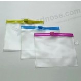 Wholesale customized high-end Frosted Zipper Seal PVC Flat Pocket