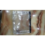 Wholesale customized high-end Transparent Zip Closure with Sealed PVC Flat Pocket